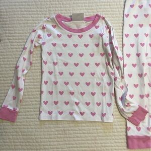 Lake Pajamas Valentine’s Pink Hearts Little Kids Size 5